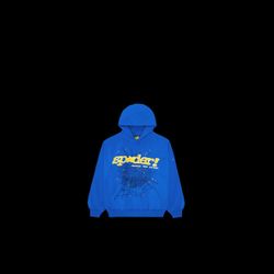 Spider Hoodie Blue And Yellow