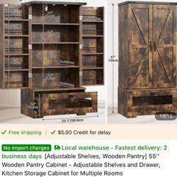 Brand New Double Door Shelf 
