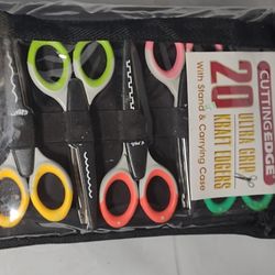 Like New Cutting Edge 20 Piece Crafting Scissors Set