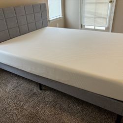 Queen Bed With Foam Mattress