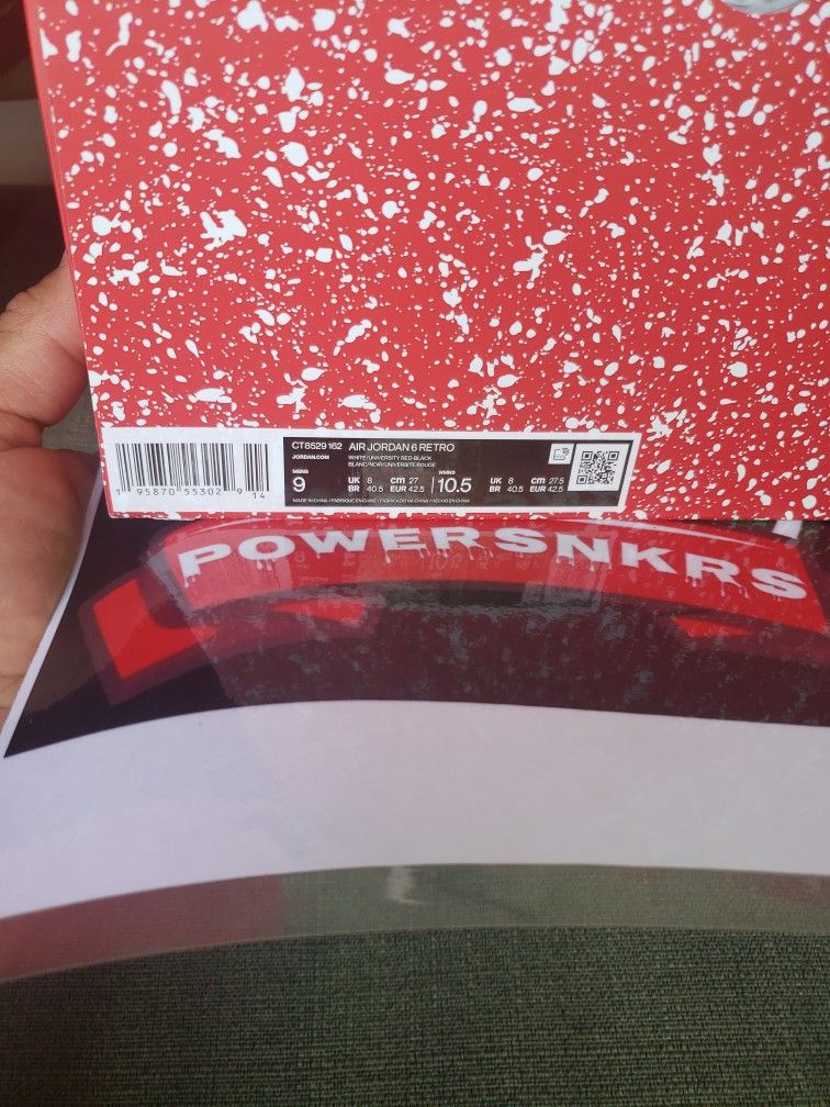 BRAND NEW AIR JORDAN 6 RETRO