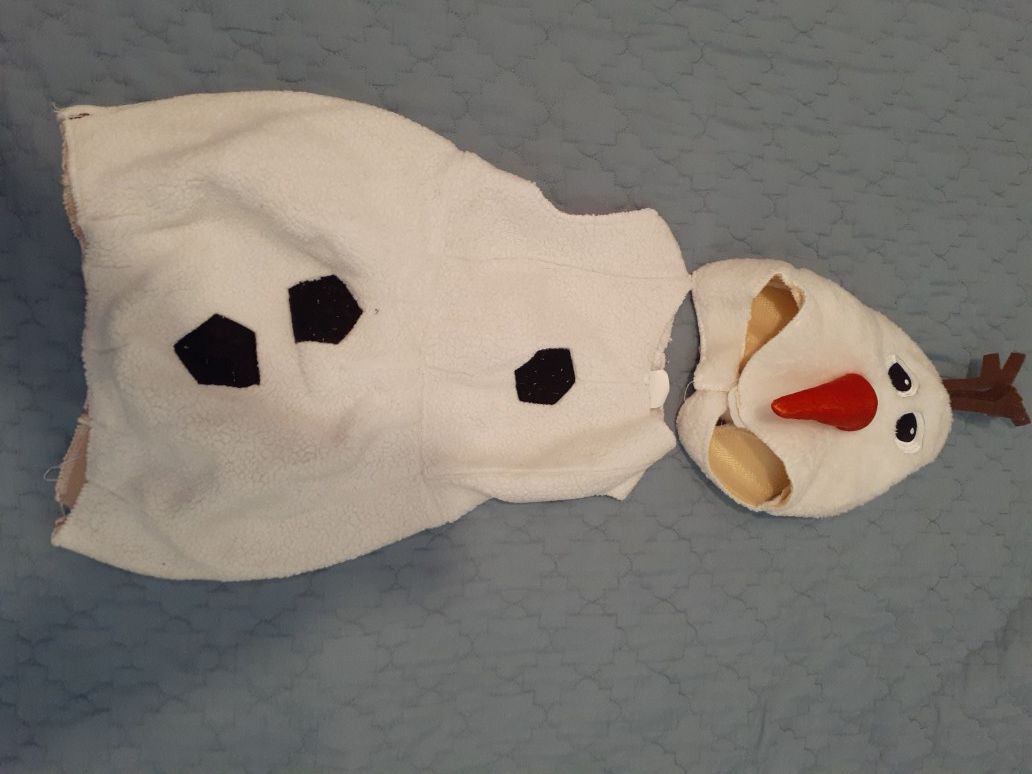 Halloween Olaf costume size 3t/4t
