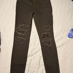 Women Hollister Black Jeans Size 5