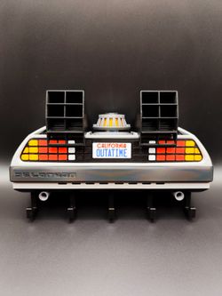 Delorean  back to the future keychain holder