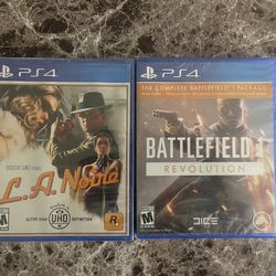 PS4 Games: Battlefield 1 Revolution & L.A Noire 