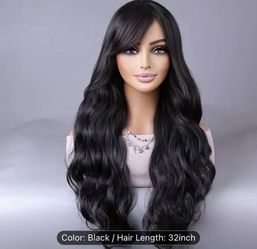 ⭐️ EUROPEAN BLACK WIG “32⭐️