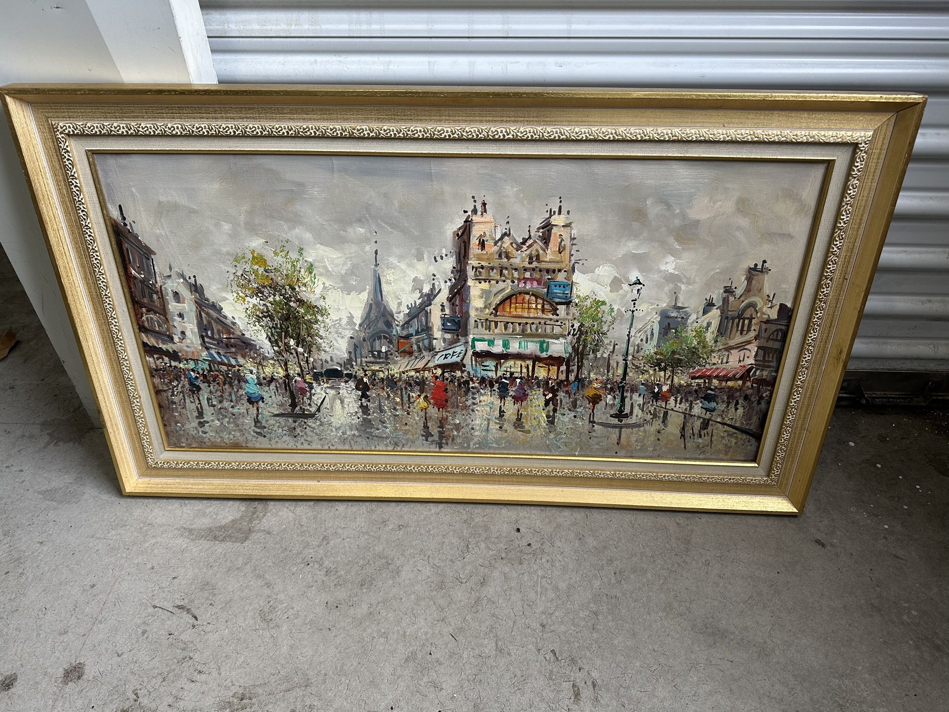 油彩画 【Okinawa at that time】F3 Old Painting.