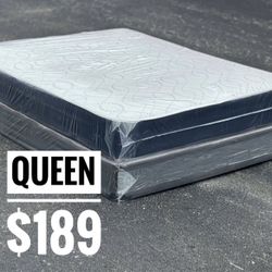 NEW Mattress Queen Size Regular With Box Spring // Offer  🚚