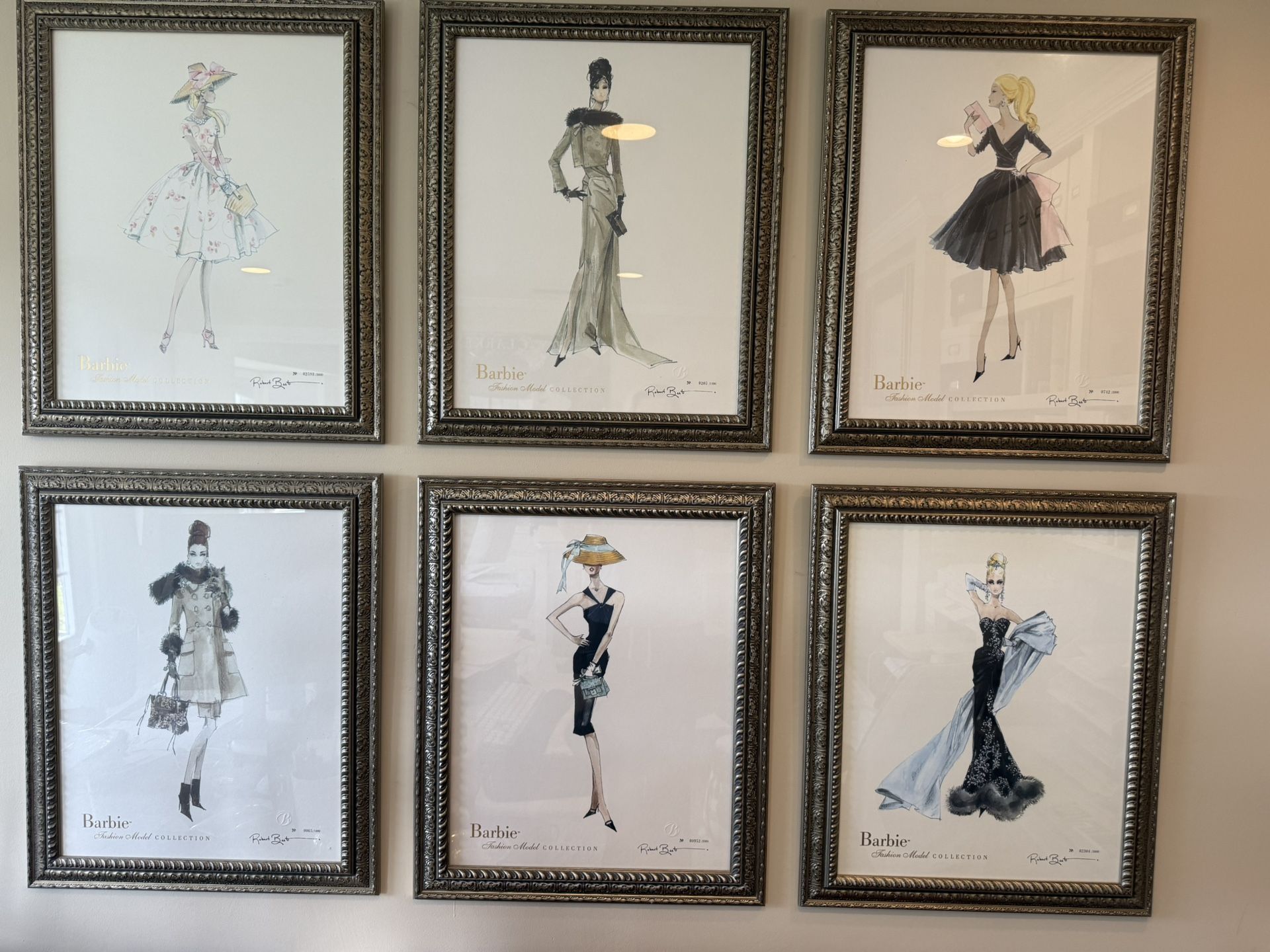 Barbie Fashion Model Prints By Robert Best. Limited Edition. Signed And Numbered