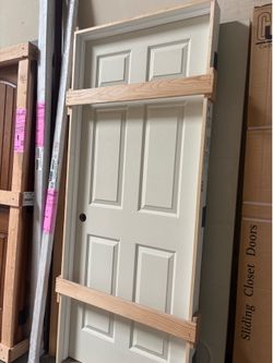 Prehung 32x80 interior 6 panel textured door