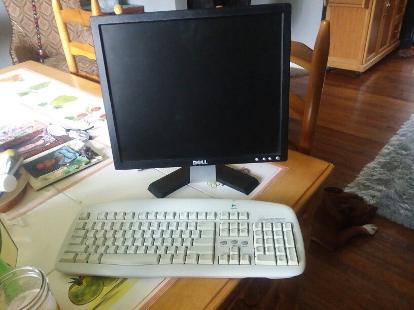 Dell 17in.flat Screen and Wireless Keyboard
