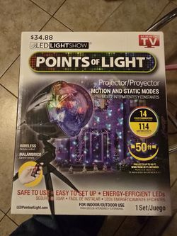 Points Of Lights Projector With Remote Control 