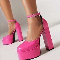 Women's Platform Chunky Heels Size 37