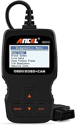 ANCEL AD310 Classic Enhanced Universal OBD II Scanner Car Engine Fault Code Reader CAN Diagnostic Scan Tool-Black

