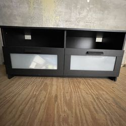 TV Unit With 2 Drawers Storage 