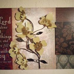 Psalms 126:3 NIV Wall Picture 18"X 36"