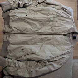 H&M Medium Bomber Jacket Beige