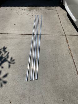 4 pcs  c-channel alum dim 3/4 x9/16 x96”