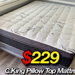 Ck Bamboo Plush Comfort Europillow Top 12inch Matres!!