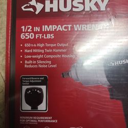 Husky 1/2 In. Impact Wrench 650 FT Lbs