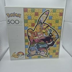 Buffalo Games Pokemon Pikachu & Friends Puzzle 500 Pieces w/ Poster - CIB