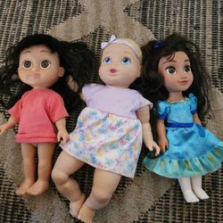 3 Dolls, Monsters Inc. Boo Talking Doll, Isabell Doll, & Perfectly Cute My Baby Doll