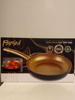 Parini 9.5" Non-Stick Fry Pan 18k Golden Chef Cookware Collection
