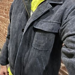 Faherty Sherpa denim jacket