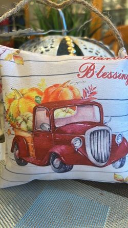 New Thanksgiving Truck pillow