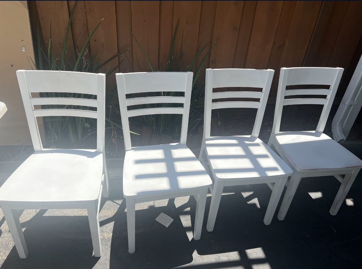 Crate And Barrel White Chairs