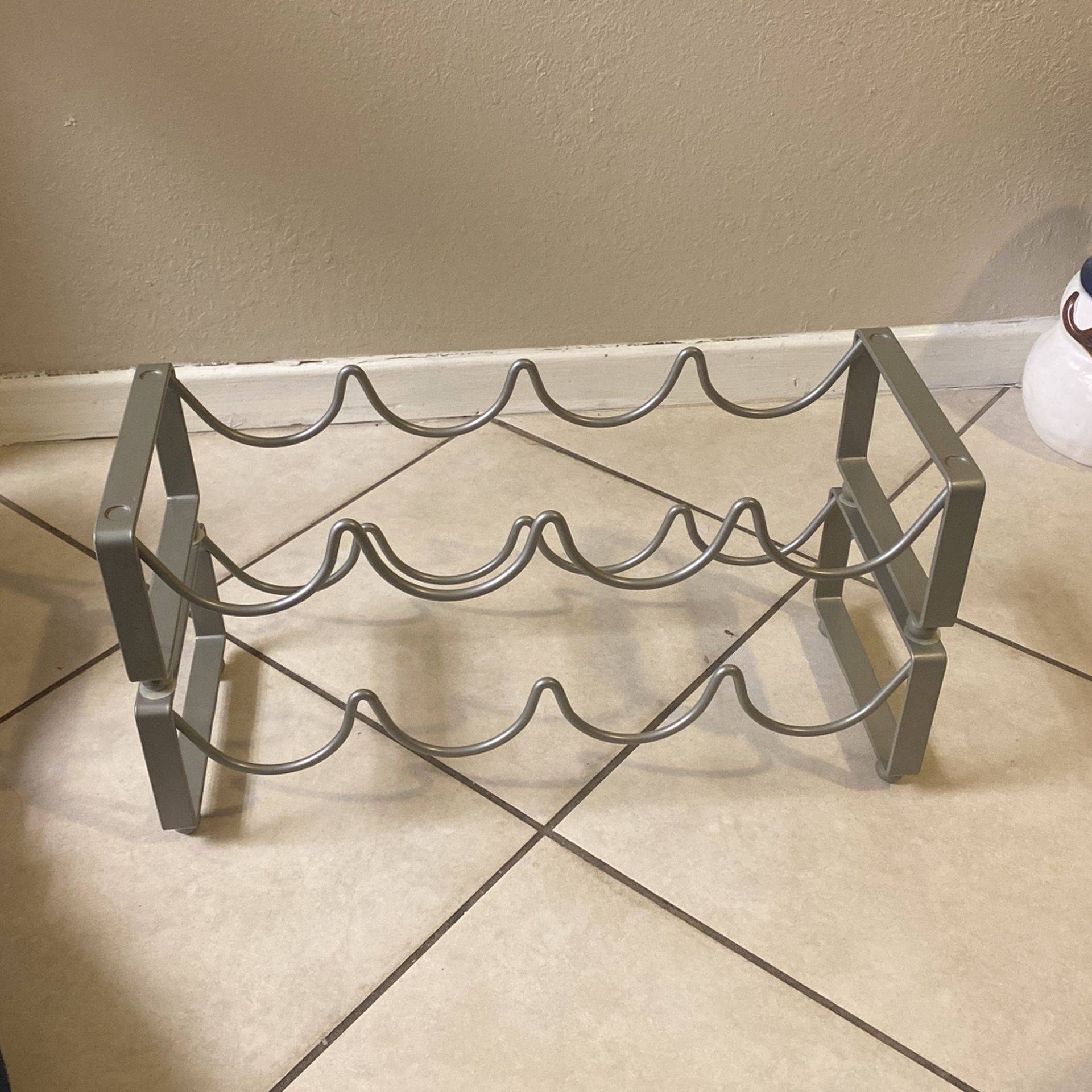 Stackable Wine Rack Silver Chrome Target