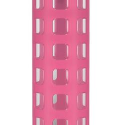 Ello Syndicate 20oz Reusable Glass Water Bottle with One-Touch Leak Proof Flip Lid and Protective Non-Slip Silicone Sleeve and Carry Loop for Coffee, 