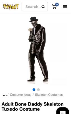 Halloween Costume Men’s Skeleton Bone Daddy