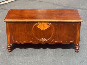 Vintage Walnut Wood Chest