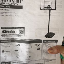NEW - Speed shift Basketball Hoop 