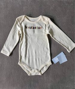 Gymboree 'Irresistible' Long Sleeve Bodysuit (size 12-18)