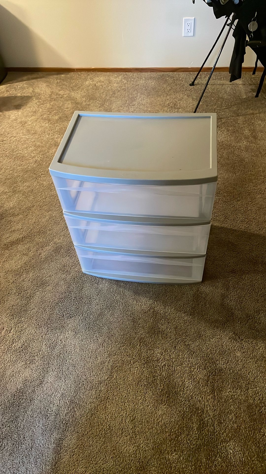 3 Shelf Plastic Container Storage