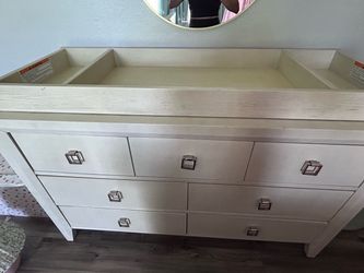 White Changing Table Topper