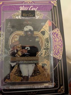 Shedeur Sanders Wild Card Stacked Deck Football Card
