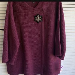 JM Collection Cardigan /sweater Size XXL/brand New 