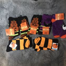7 Pairs Halloween Socks Bundle #0824