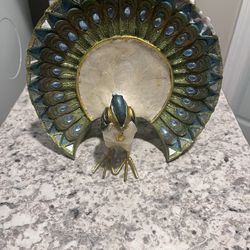 Navkar World Multicolor Decorative Dancing Peacock Showpiece