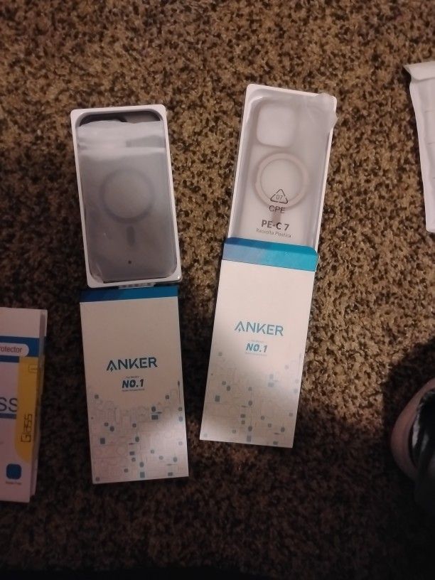 Two Anker MagGo Magnetic Cases