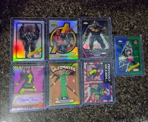 Xmen 97, marvel chrome, and Minecraft panini trading cards