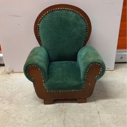 Victorian Green Velvet Arm Chair For American Girl Doll