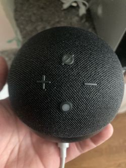 Black smart speaker