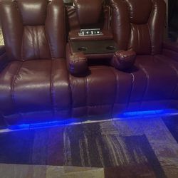 In Maricopa-Burgundy  2 Piece Reclining Sofa & Love Seat