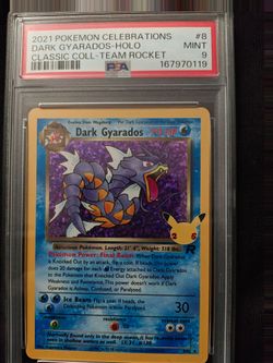 Pokemon PSA 9 Dark Gyarados Celebrations