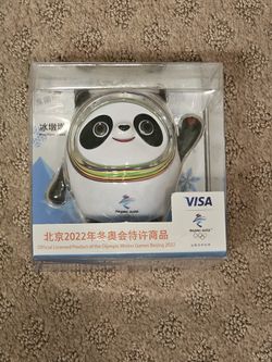 Bing Dwen Dwen 10cm Olympic Mascot Figure Doll 2022 Beijing Winter Olympics NEW

