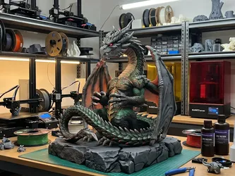 Ancient Guardian Dragon Statue — Fantasy Collector Decor